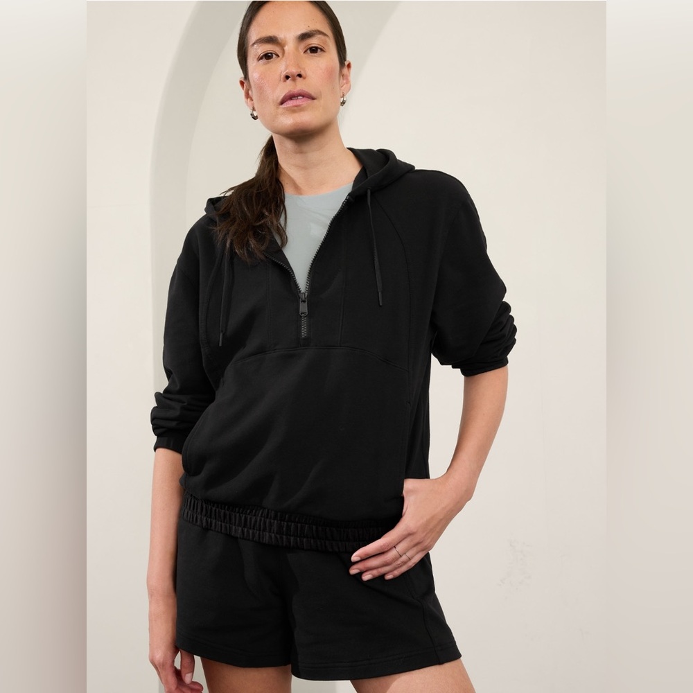 Athleta Retroterry Hoodie size L black